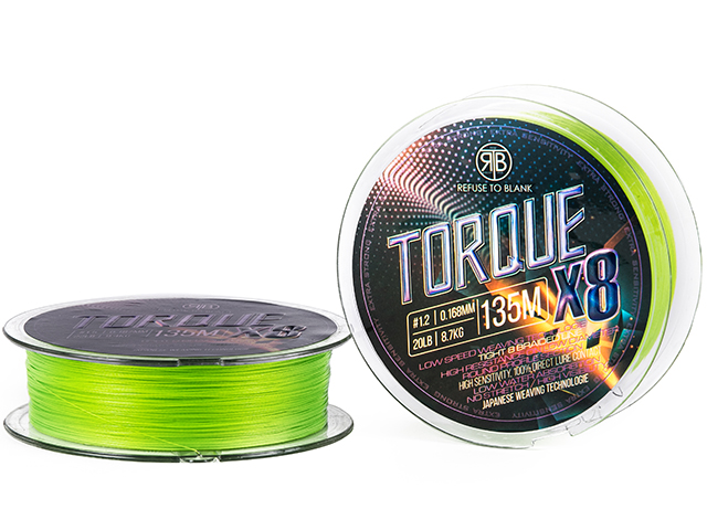 RTB Torque X8 Braid Chartreuse 135m