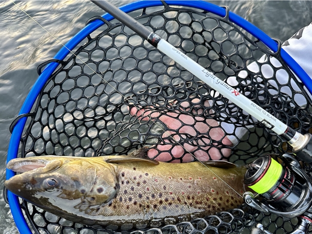 RTB Rubber Landing Net Black and Blue