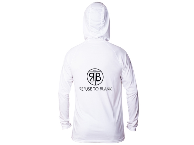 RTB UV Long Sleeve Hoodie UPF 50+ Bright White